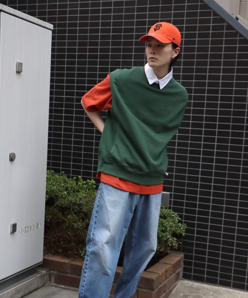 BEN DAVIS/WHITE LABEL（ベンデイビス ホワイトラベル）の「【BEN DAVIS(ベンデイビス)】SWEAT VEST / スウェットベスト（ベスト・メンズ・ネイビー/オフホワイト/イエロー/ブルー/グリーン/バーガンディー/チャコール・MEDIUM/LARGE）」の11枚目の写真