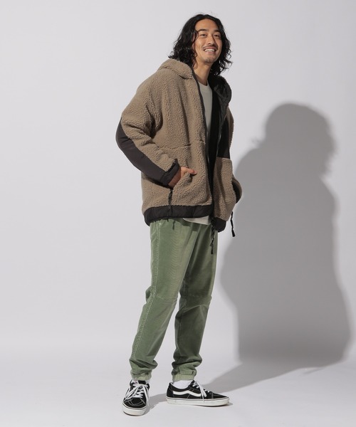 BAYFLOW（ベイフロー）の「ナカワタボアフードブルゾン（ブルゾン・メンズ・オフホワイト/ベージュ/ブルー・SMALL/MEDIUM/LARGE）」の15枚目の写真