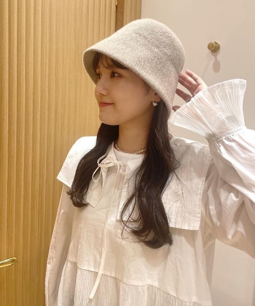 flower（フラワー）の「ウォーミーバケットハット（ハット・レディース・ベージュ/ブラウン/グレー・FREE）」の5枚目の写真