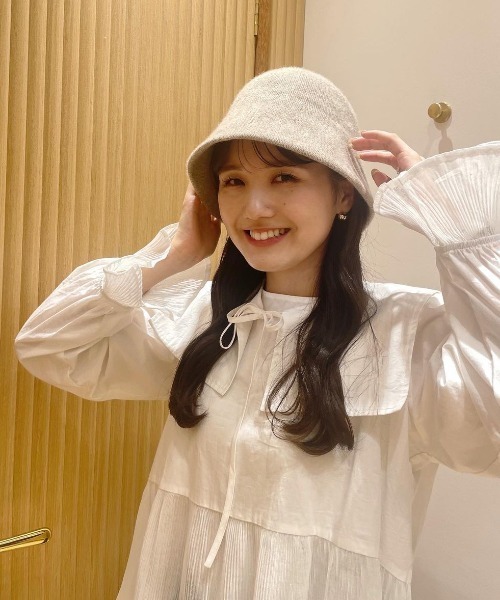 flower（フラワー）の「ウォーミーバケットハット（ハット・レディース・ベージュ/ブラウン/グレー・FREE）」の4枚目の写真