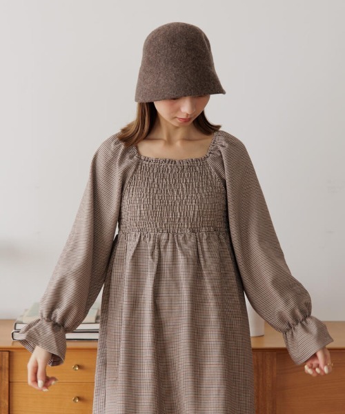 flower（フラワー）の「ウォーミーバケットハット（ハット・レディース・ベージュ/ブラウン/グレー・FREE）」の21枚目の写真