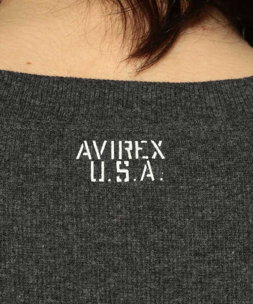 AVIREX(アヴィレックス)の「【DAILY/デイリー】長袖 ルーズフィット Tシャツ / LONG SLEEVE LOOSE FIT T-SHIRT / アヴィレックス / AVIREX(Tシャツ/カットソー・メンズ・グレー/ブラック/ホワイト/チャコール・X-LARGE/MEDIUM/LARGE)」の18枚目の写真