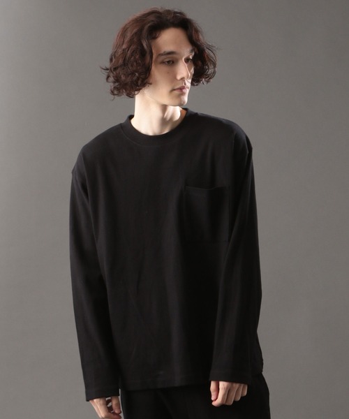 AVIREX(アヴィレックス)の「【DAILY/デイリー】長袖 ルーズフィット Tシャツ / LONG SLEEVE LOOSE FIT T-SHIRT / アヴィレックス / AVIREX(Tシャツ/カットソー・メンズ・グレー/ブラック/ホワイト/チャコール・X-LARGE/MEDIUM/LARGE)」の3枚目の写真