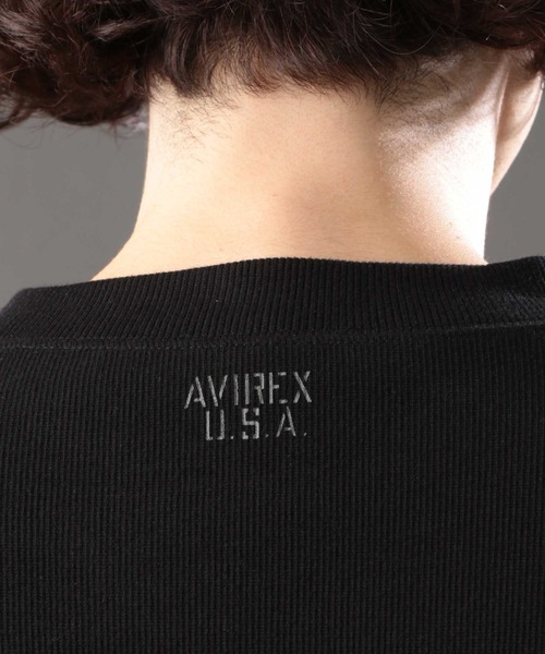 AVIREX(アヴィレックス)の「【DAILY/デイリー】長袖 ルーズフィット Tシャツ / LONG SLEEVE LOOSE FIT T-SHIRT / アヴィレックス / AVIREX(Tシャツ/カットソー・メンズ・グレー/ブラック/ホワイト/チャコール・X-LARGE/MEDIUM/LARGE)」の8枚目の写真