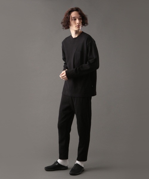 AVIREX(アヴィレックス)の「【DAILY/デイリー】長袖 ルーズフィット Tシャツ / LONG SLEEVE LOOSE FIT T-SHIRT / アヴィレックス / AVIREX(Tシャツ/カットソー・メンズ・グレー/ブラック/ホワイト/チャコール・X-LARGE/MEDIUM/LARGE)」の5枚目の写真