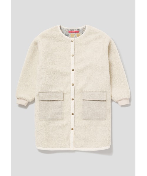 Design Tshirts Store graniph(デザイン ティーシャツ ストア グラニフ)の「ステッチラインパターン|ボアアウター(ブルゾン・レディース・アイボリー・FREE)」の6枚目の写真