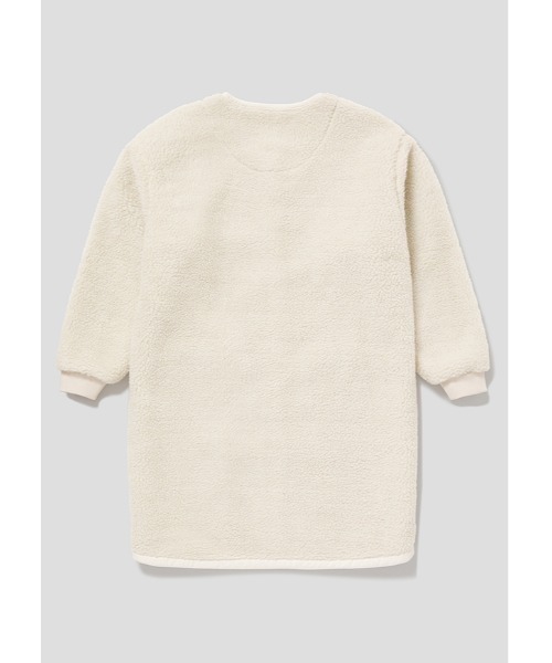 Design Tshirts Store graniph(デザイン ティーシャツ ストア グラニフ)の「ステッチラインパターン|ボアアウター(ブルゾン・レディース・アイボリー・FREE)」の5枚目の写真