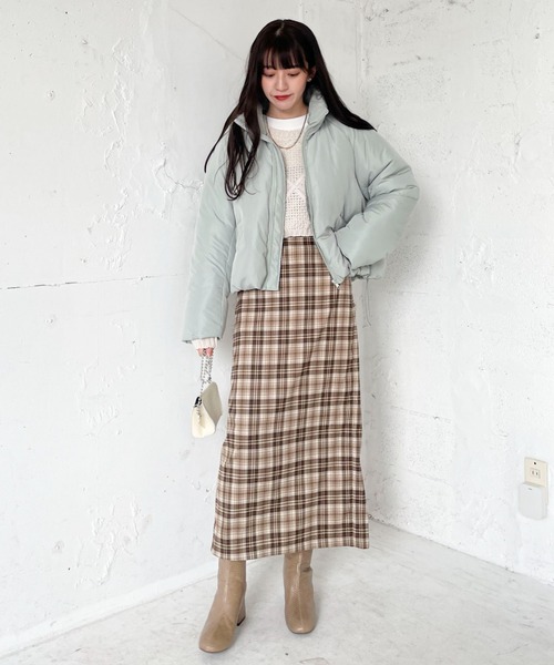 EPIMI E'PIMMY(エピミエピミー)の「チェックロングナロースカート(スカート・レディース・ブラック/ブラウン・MEDIUM)」の13枚目の写真