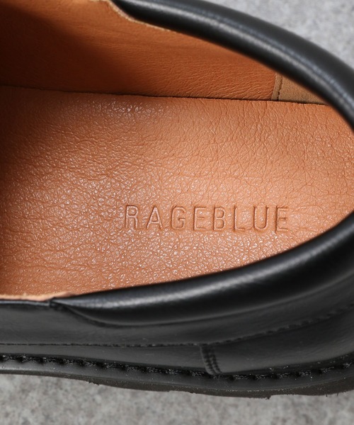 RAGEBLUE(レイジブルー)の「<一部店舗限定>タンクソール/コンビレザーモカシンシューズ/257876(モカシン/デッキシューズ・メンズ・ブラック・SMALL/MEDIUM/LARGE)」の8枚目の写真