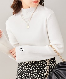 Chico | 袖刺繍ハイネックリブニット(ニット/セーター)