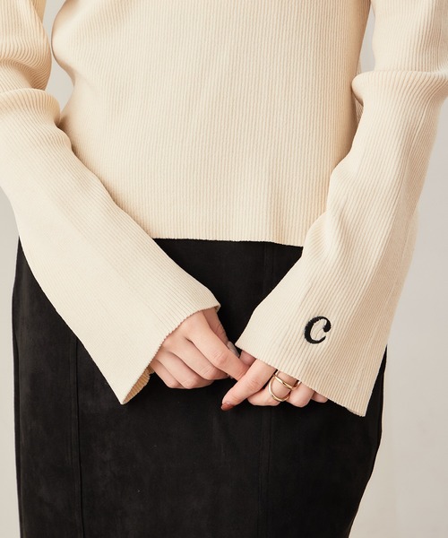 Chico(チコ)の「袖刺繍ハイネックリブニット(ニット/セーター・レディース・ホワイト/ブラック/ブルー/グレイッシュベージュ/ホワイト系その他2/ブラック系その他2/グレー系その他2/ブラウン系その他2/ホワイト系その他・FREE)」の13枚目の写真