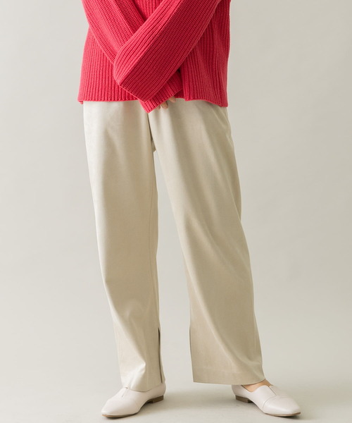 URBAN RESEARCH Sonny Label（アーバンリサーチサニーレーベル）の「スエードイージーパンツ（その他パンツ・レディース・チャコールグレー/ブラウン/アイボリー・FREE）」の2枚目の写真