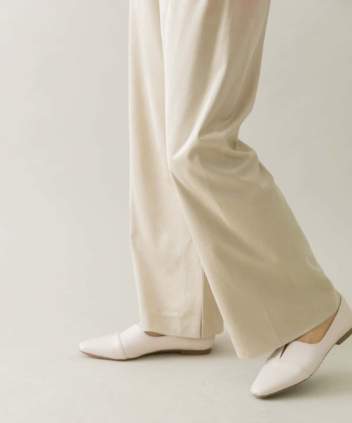 URBAN RESEARCH Sonny Label（アーバンリサーチサニーレーベル）の「スエードイージーパンツ（その他パンツ・レディース・チャコールグレー/ブラウン/アイボリー・FREE）」の4枚目の写真