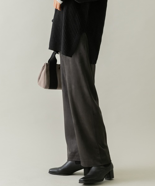 URBAN RESEARCH Sonny Label（アーバンリサーチサニーレーベル）の「スエードイージーパンツ（その他パンツ・レディース・チャコールグレー/ブラウン/アイボリー・FREE）」の5枚目の写真