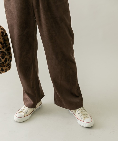 URBAN RESEARCH Sonny Label（アーバンリサーチサニーレーベル）の「スエードイージーパンツ（その他パンツ・レディース・チャコールグレー/ブラウン/アイボリー・FREE）」の13枚目の写真