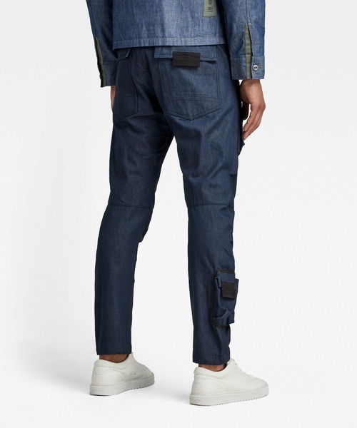 G-STAR（ジースター）の「3D PM STRAIGHT TAPERED CARGO/カーゴパンツ/テーパード（カーゴパンツ・メンズ・ダークインディゴブルー・28/30/29/30/30/30/31/30/34/30/32/30/33/30）」の2枚目の写真