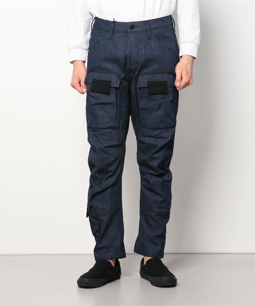 G-STAR（ジースター）の「3D PM STRAIGHT TAPERED CARGO/カーゴパンツ/テーパード（カーゴパンツ・メンズ・ダークインディゴブルー・28/30/29/30/30/30/31/30/34/30/32/30/33/30）」の7枚目の写真