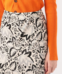 ♪新品　SOULEIADO　ソレイアード　バイヤスナロースカート　イエロー系 ♪新品 SOULEIADO ソレイアード バイヤスナロースカート