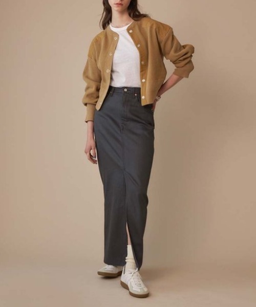 THE SHINZONE（ザ　シンゾーン）の「Shinzone MILITARY CAPELIN 22SMSCU10（カーディガン/ボレロ・レディース・ブラック/ベージュ/カーキ・FREE）」の4枚目の写真