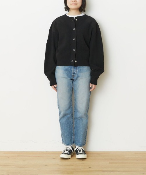 THE SHINZONE（ザ　シンゾーン）の「Shinzone MILITARY CAPELIN 22SMSCU10（カーディガン/ボレロ・レディース・ブラック/ベージュ/カーキ・FREE）」の9枚目の写真