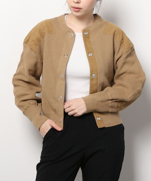 THE SHINZONE（ザ　シンゾーン）の「Shinzone MILITARY CAPELIN 22SMSCU10（カーディガン/ボレロ・レディース・ブラック/ベージュ/カーキ・FREE）」の16枚目の写真