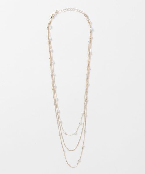 COLOR TOKYO ACCESSORIES（カラートウキョウアクセサリー）の「パール+ミニボール3連ネックレス（ネックレス・レディース・Silver/GOLD・FREE）」の20枚目の写真