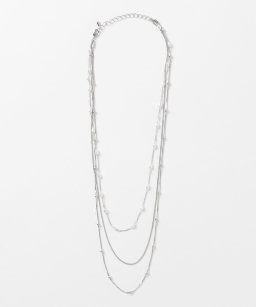 COLOR TOKYO ACCESSORIES（カラートウキョウアクセサリー）の「パール+ミニボール3連ネックレス（ネックレス・レディース・Silver/GOLD・FREE）」の21枚目の写真