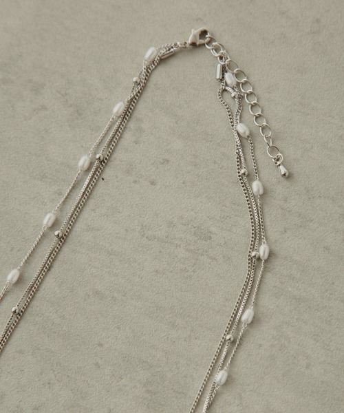 COLOR TOKYO ACCESSORIES（カラートウキョウアクセサリー）の「パール+ミニボール3連ネックレス（ネックレス・レディース・Silver/GOLD・FREE）」の16枚目の写真
