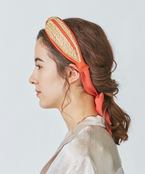kaorinomori（カオリノモリ）の「カオリノモリ　カランカチューシャ（カチューシャ・レディース・ブラック/オレンジ・FREE）」の8枚目の写真