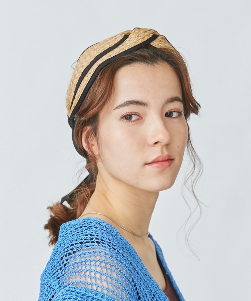 kaorinomori（カオリノモリ）の「カオリノモリ　カランカチューシャ（カチューシャ・レディース・ブラック/オレンジ・FREE）」の4枚目の写真