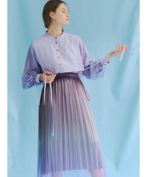 YECCA VECCA（イェッカヴェッカ）の「P.マルチwayレイヤードシャツ　＊◆（シャツ/ブラウス・レディース・ライトベージュ/ネイビー/ラベンダー・FREE）」の17枚目の写真