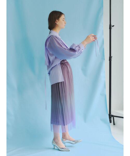 YECCA VECCA（イェッカヴェッカ）の「P.マルチwayレイヤードシャツ　＊◆（シャツ/ブラウス・レディース・ライトベージュ/ネイビー/ラベンダー・FREE）」の20枚目の写真