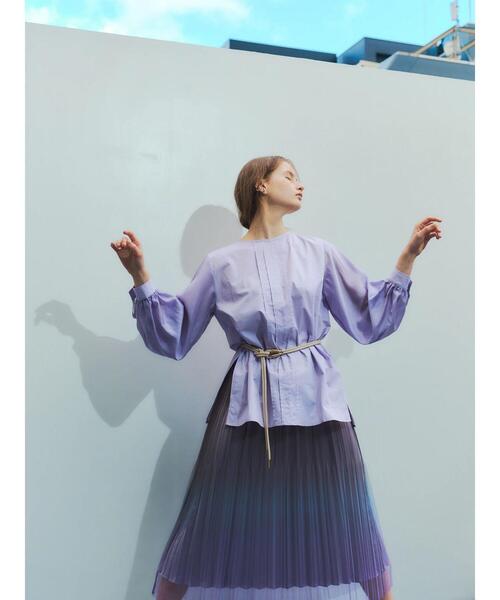 YECCA VECCA（イェッカヴェッカ）の「P.マルチwayレイヤードシャツ　＊◆（シャツ/ブラウス・レディース・ライトベージュ/ネイビー/ラベンダー・FREE）」の22枚目の写真