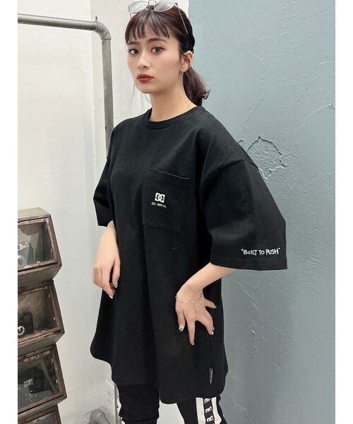 GYDA(ジェイダ)の「GYDA×DC ポケット PAINTER BIG Tシャツ(Tシャツ/カットソー・レディース・ブラック/オフホワイト/ライトイエロー・FREE)」の15枚目の写真