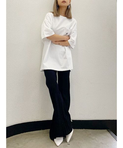 GYDA(ジェイダ)の「GYDA×DC ポケット PAINTER BIG Tシャツ(Tシャツ/カットソー・レディース・ブラック/オフホワイト/ライトイエロー・FREE)」の22枚目の写真