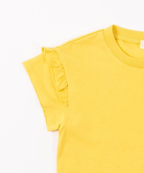 KP（ケーピー）の「ロゴラメプリントと花束刺しゅうの半袖Tシャツ(110-130cm)（Tシャツ/カットソー・キッズ・オフホワイト/イエロー・110cm/120cm/130cm）」の8枚目の写真