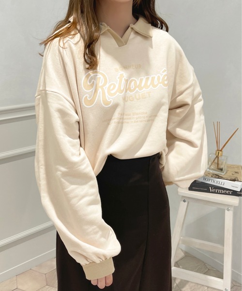 apres jour(アプレジュール)の「配色ポロスウェット【ZOZOTOWN限定アイテム】(スウェット・レディース・ライトピンク/アイボリー/ナチュラル・X-LARGE/フリー)」の17枚目の写真