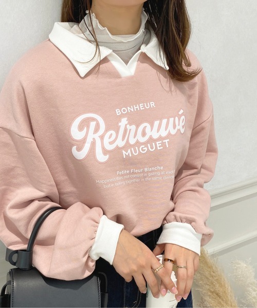 apres jour(アプレジュール)の「配色ポロスウェット【ZOZOTOWN限定アイテム】(スウェット・レディース・ライトピンク/アイボリー/ナチュラル・X-LARGE/フリー)」の14枚目の写真