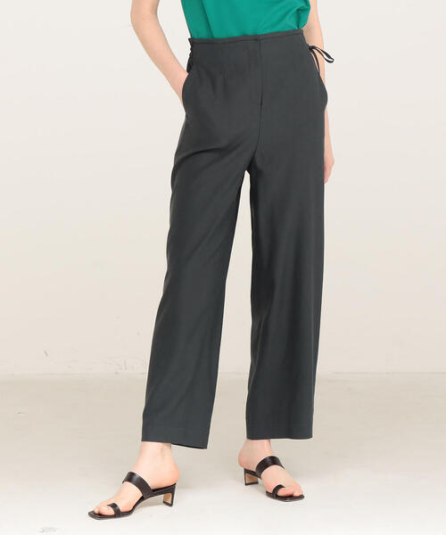 TOMORROWLAND （トゥモローランド）の「セルロースツイル ストレートパンツ（その他パンツ・レディース・チャコールグレー/ベージュ/オレンジ・36/34/32）」の2枚目の写真