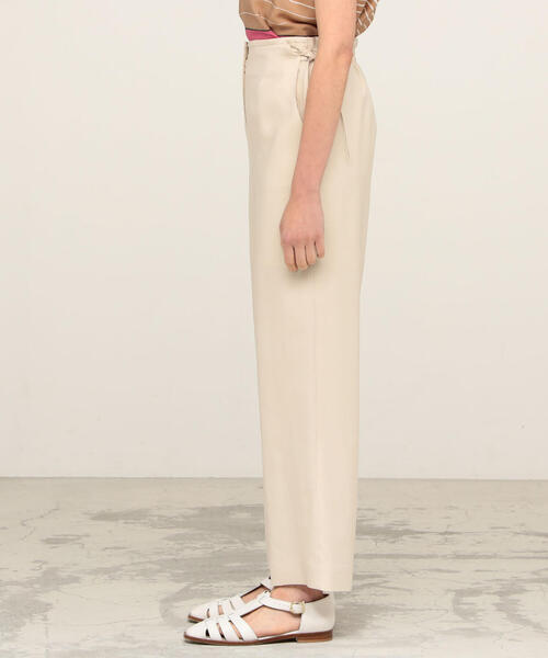 TOMORROWLAND （トゥモローランド）の「セルロースツイル ストレートパンツ（その他パンツ・レディース・チャコールグレー/ベージュ/オレンジ・36/34/32）」の8枚目の写真