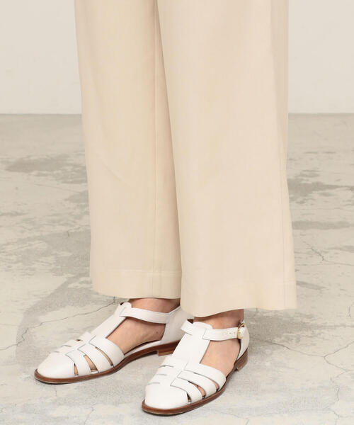 TOMORROWLAND （トゥモローランド）の「セルロースツイル ストレートパンツ（その他パンツ・レディース・チャコールグレー/ベージュ/オレンジ・36/34/32）」の14枚目の写真