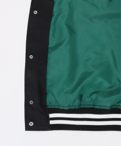 VENCEEXCHANGE（ヴァンスエクスチェンジ）の「VISION STREET WEAR　ビジョンストリートウエア ナイロンカレッジロゴスタジャン　　オーバーサイズ/ビッグシルエット/アメカジ/ストリート/（スタジャン・メンズ・ブラック/グリーン/ブルー/オフホワイト・M/L）」の19枚目の写真