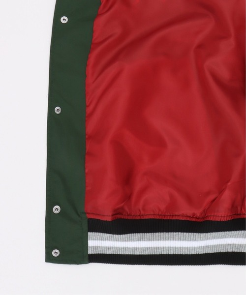 VENCEEXCHANGE（ヴァンスエクスチェンジ）の「VISION STREET WEAR　ビジョンストリートウエア ナイロンカレッジロゴスタジャン　　オーバーサイズ/ビッグシルエット/アメカジ/ストリート/（スタジャン・メンズ・ブラック/グリーン/ブルー/オフホワイト・M/L）」の16枚目の写真