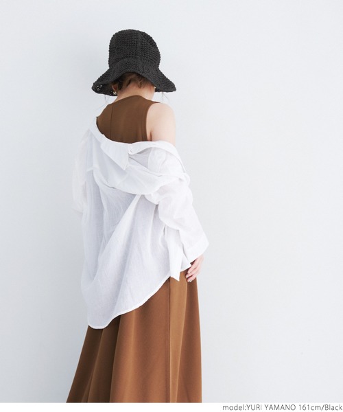 coca(coca)(コカ)の「折りたためる!つば深帽子(ハット・レディース・ブラック/ベージュ・ONE SIZE)」の17枚目の写真