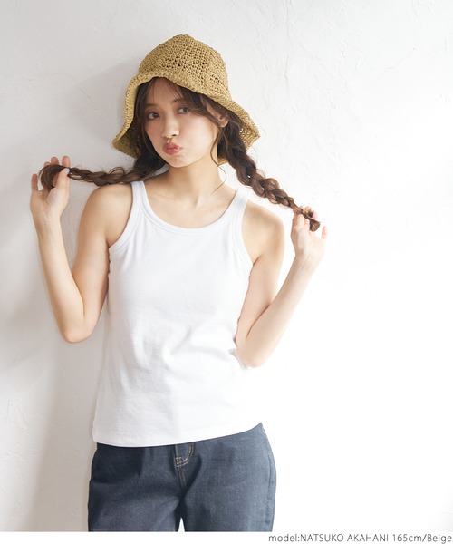 coca(coca)(コカ)の「折りたためる!つば深帽子(ハット・レディース・ブラック/ベージュ・ONE SIZE)」の4枚目の写真