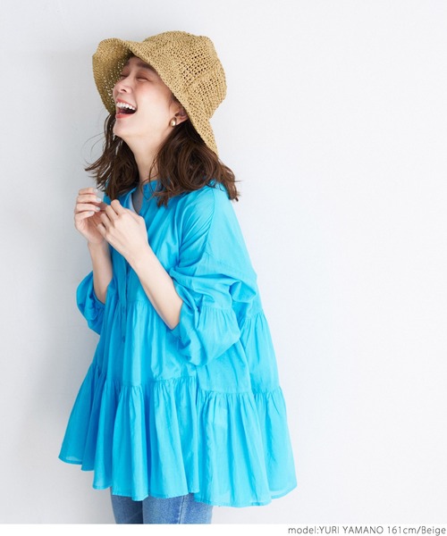 coca(coca)(コカ)の「折りたためる!つば深帽子(ハット・レディース・ブラック/ベージュ・ONE SIZE)」の9枚目の写真