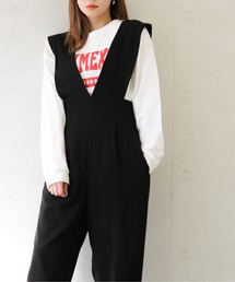 Per sist ence/パーシエンス　ツイルゆったりサロペット