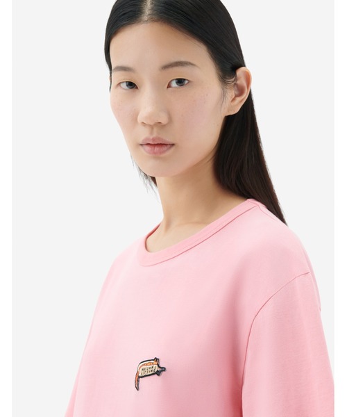 MAISON KITSUNE メゾンキツネ クルーネックTシャツ/ OLY EMPIRE FOX CLASSIC TEE-SHIRT/ IU00163KJ0008 ピンク MAISON KITSUNE メゾンキツネ クルーネックTシャツ/ OLY EMPIRE