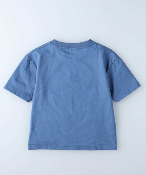 CAMP7(キャンプセブン)の「【CAMP7】スクエアロゴTシャツ(Tシャツ/カットソー・キッズ・カーキブラウン/ブルー・160/120/150/140/105/130)」の3枚目の写真