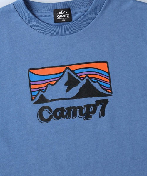 CAMP7(キャンプセブン)の「【CAMP7】スクエアロゴTシャツ(Tシャツ/カットソー・キッズ・カーキブラウン/ブルー・160/120/150/140/105/130)」の4枚目の写真